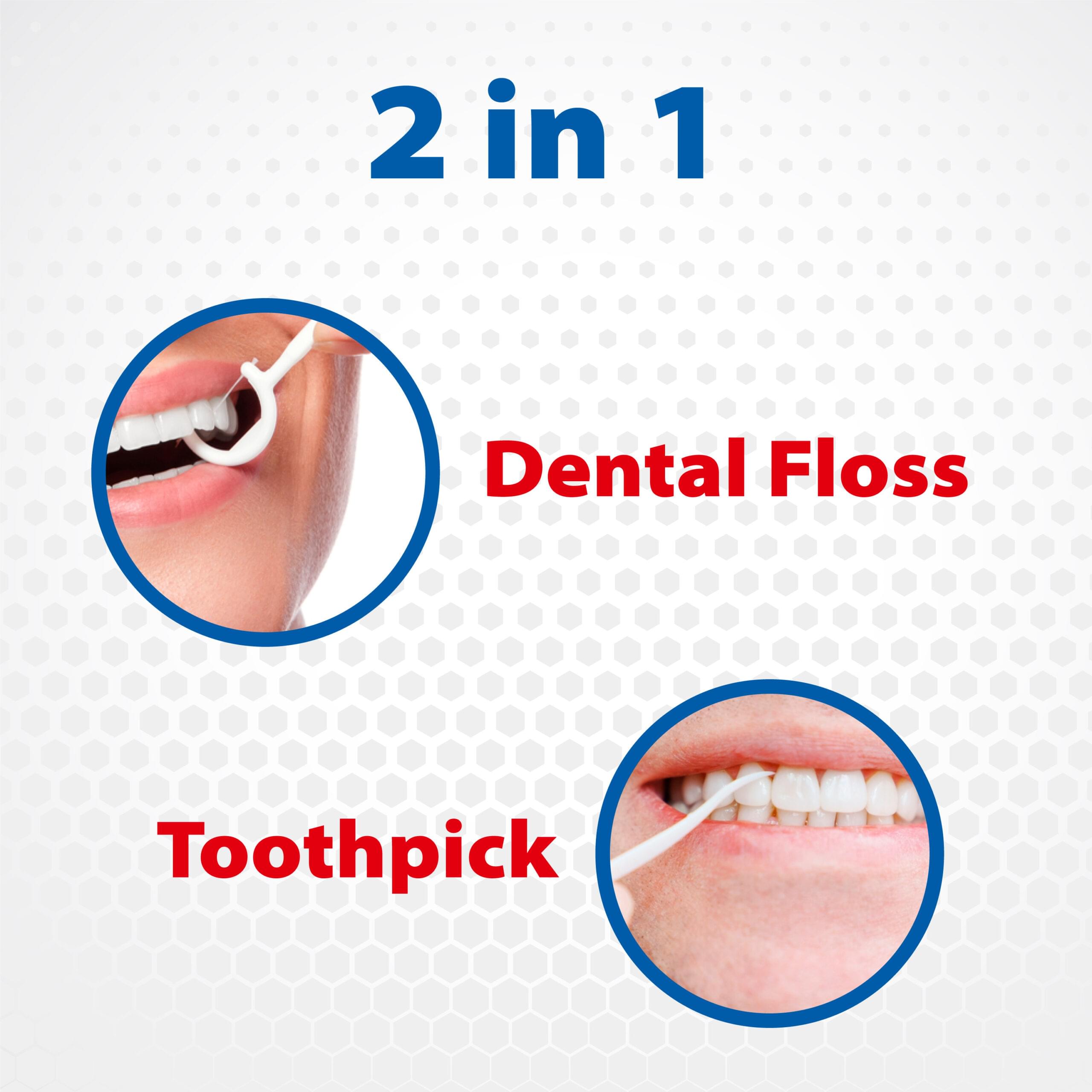 Deep Clean Floss Picks - 15 count Resealable Poly Bag - Image 4