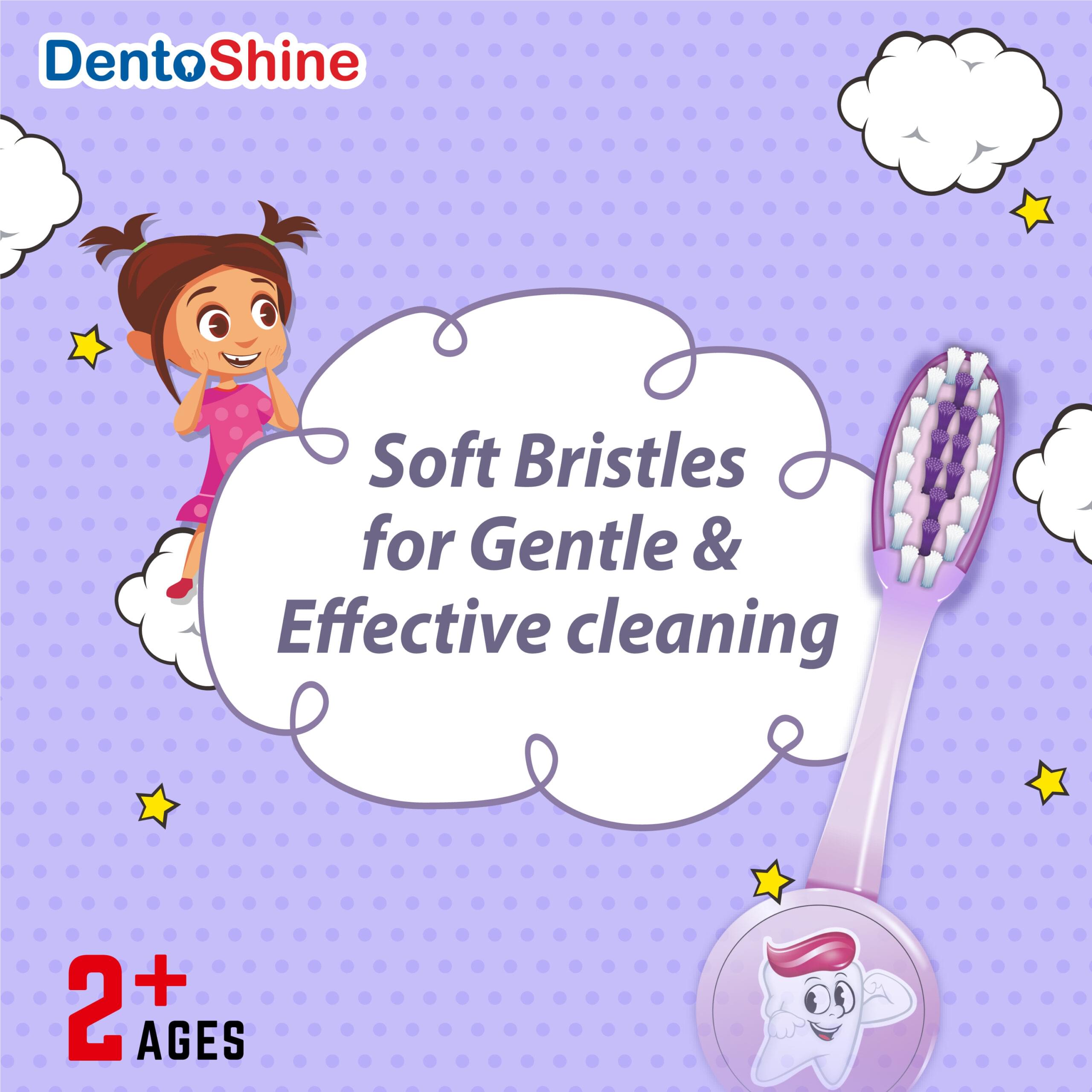 DentoShine Gel Toothpaste for Kids (Bubblegum (fun pack), 80g) | IDA Accepted | Ages 2+ - Image 4