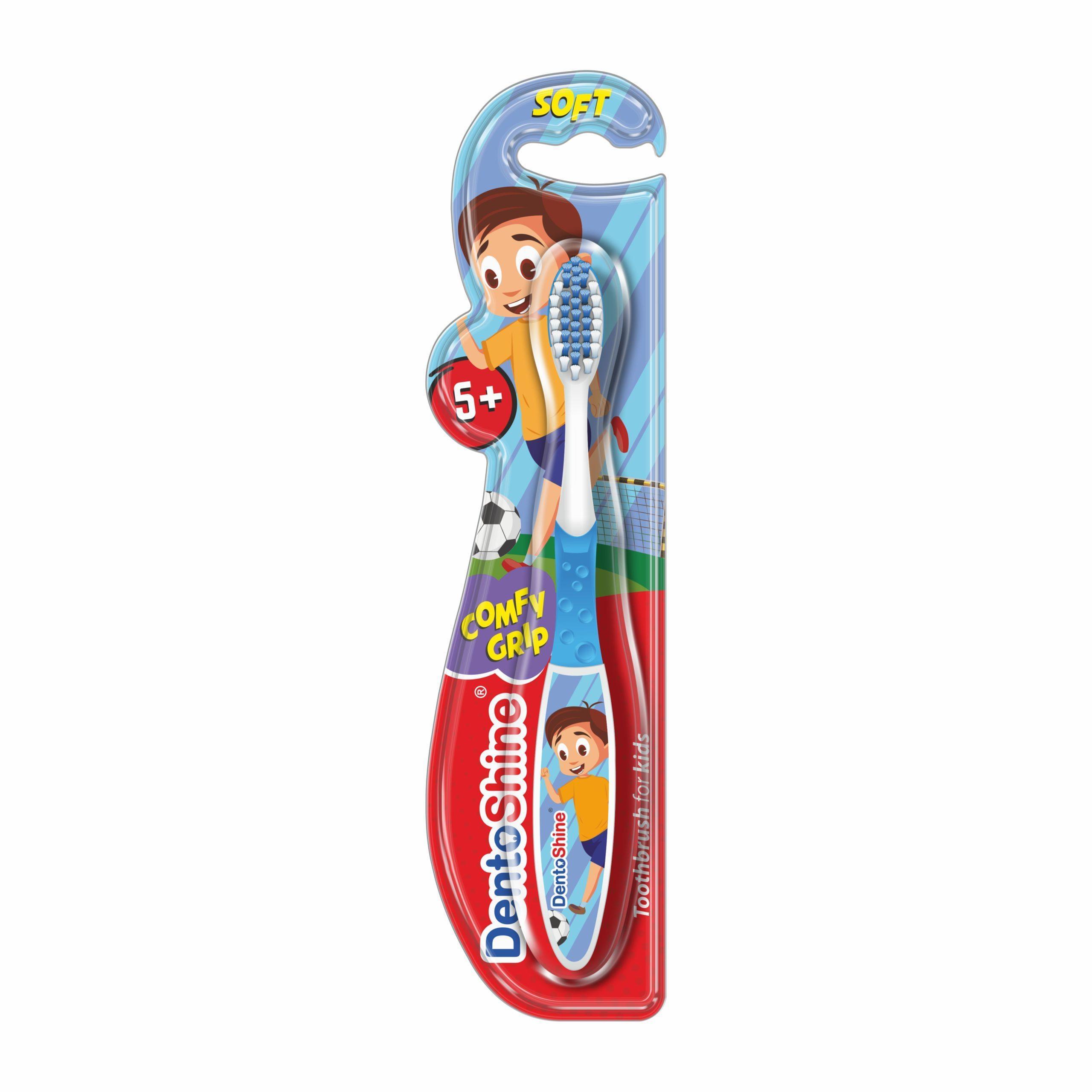COMFY Grip Toothbrush for Kids (Ages 5+) - Blue