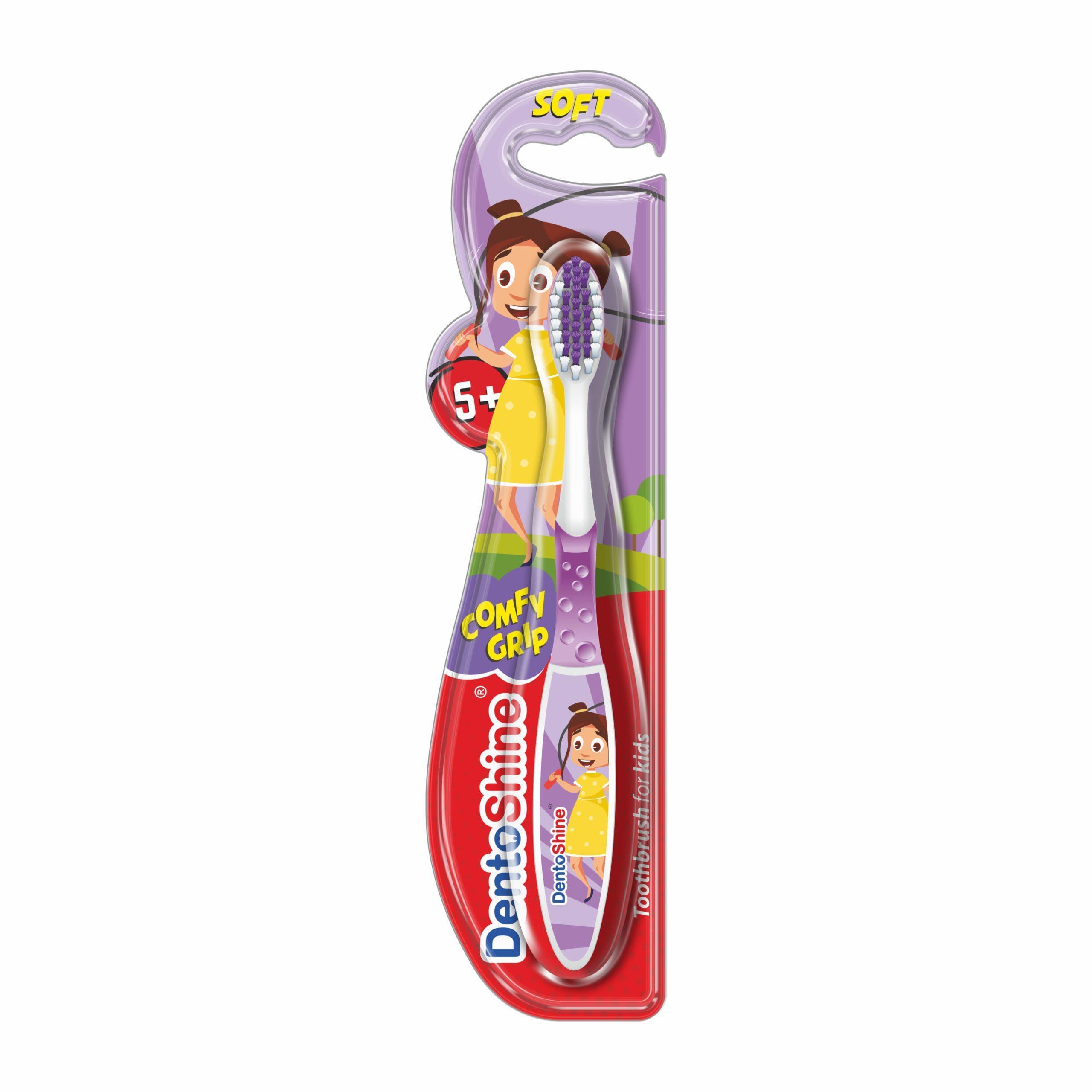 COMFY Grip Toothbrush for Kids (Ages 5+) - Purple
