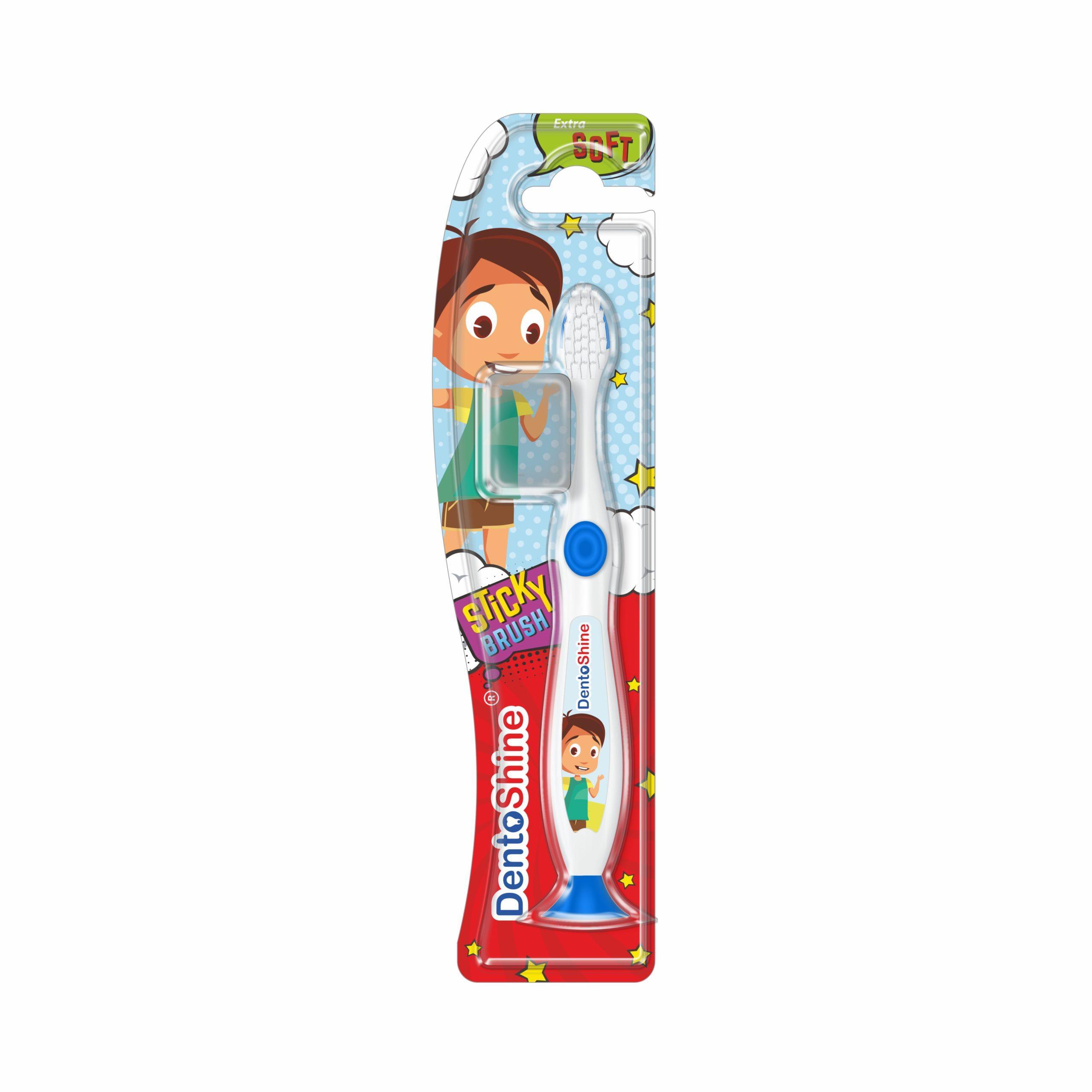 STiCKY Toothbrush for Kids (Ages 2+) - Blue