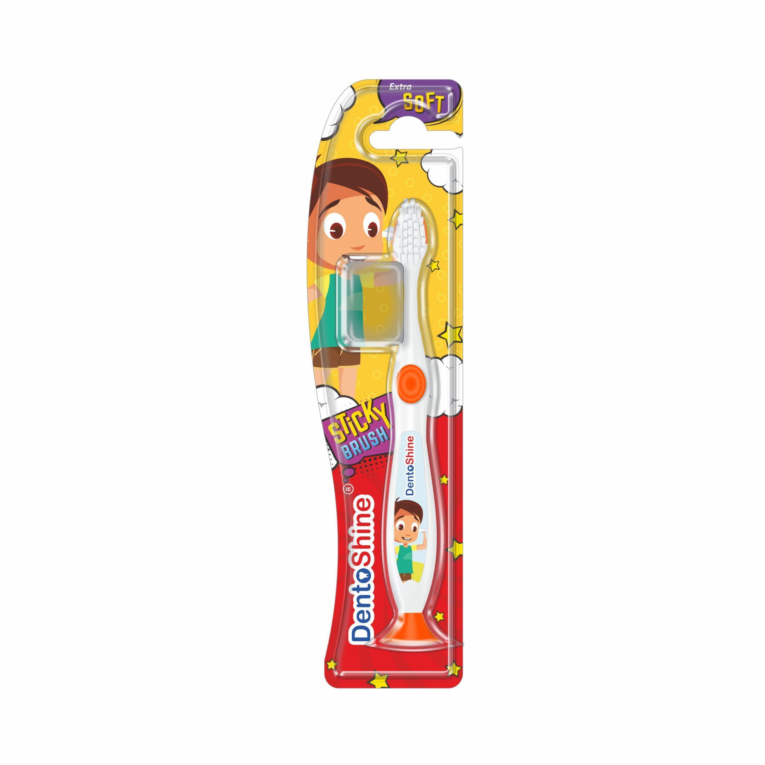 STiCKY Toothbrush for Kids (Ages 2+) - Orange