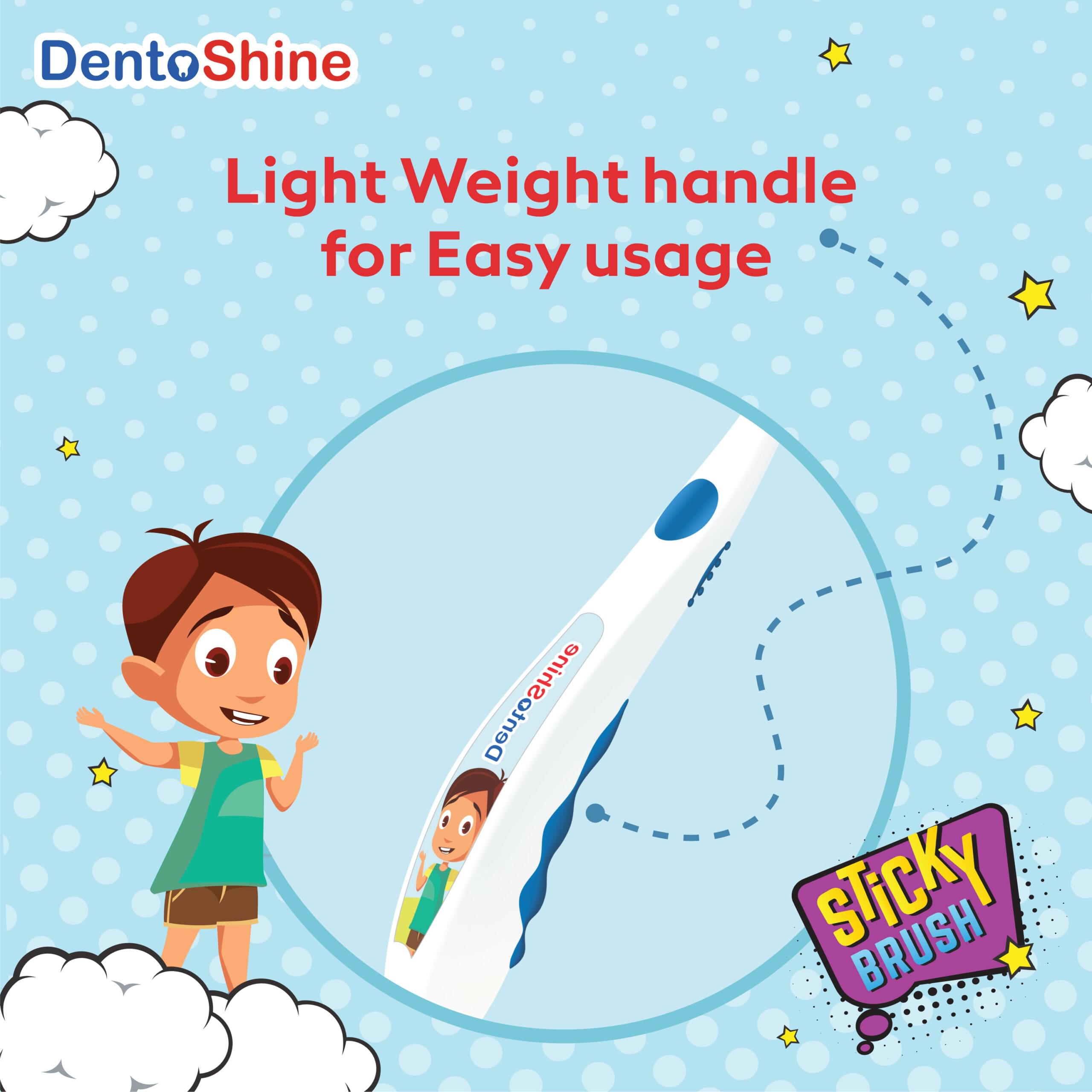 STiCKY Toothbrush for Kids (Ages 2+) - Orange - Image 5