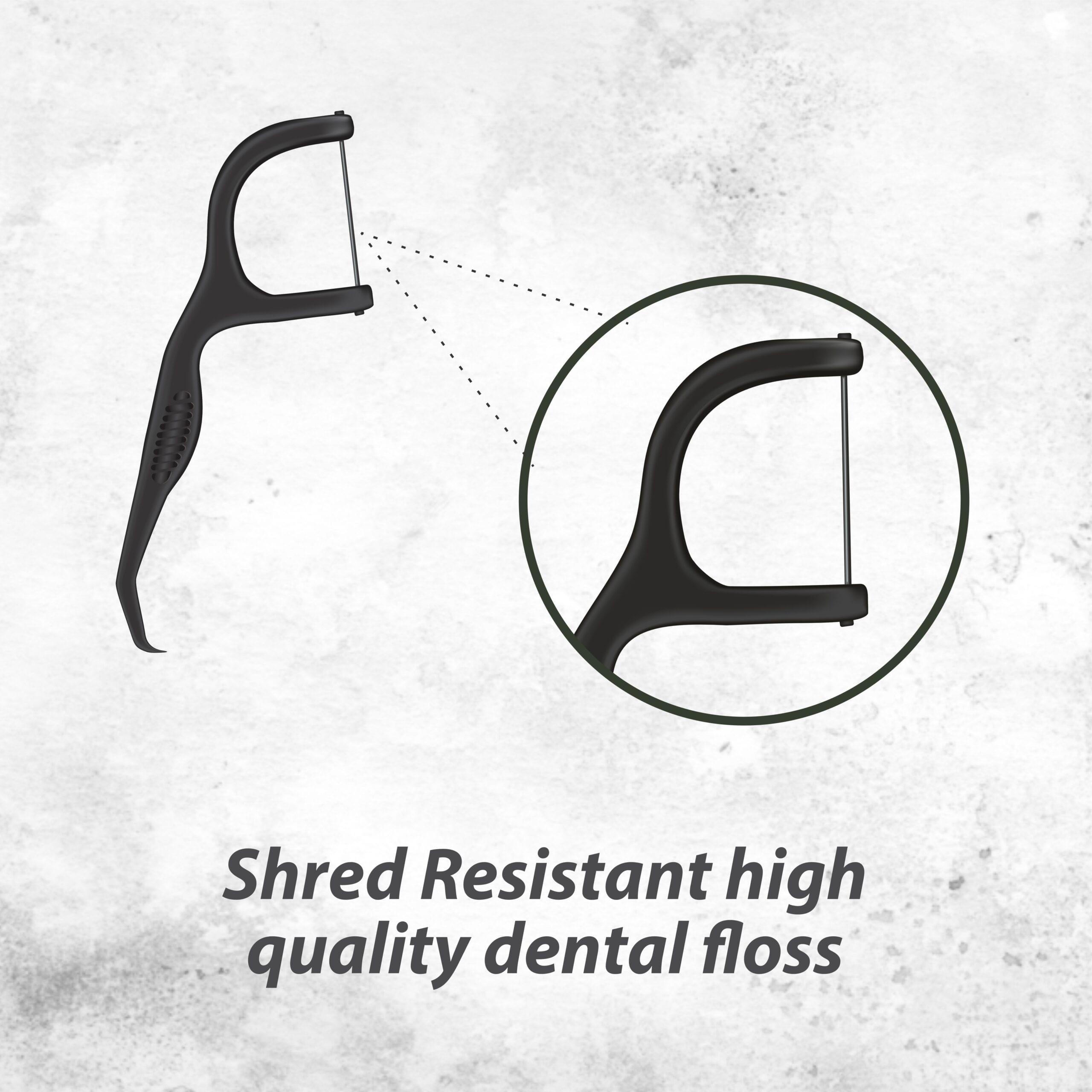 Dentoshine Deep Clean Dental Picks -Charcoal Flavored 50 ct CAN x 3 (Pack of 3) - Image 5