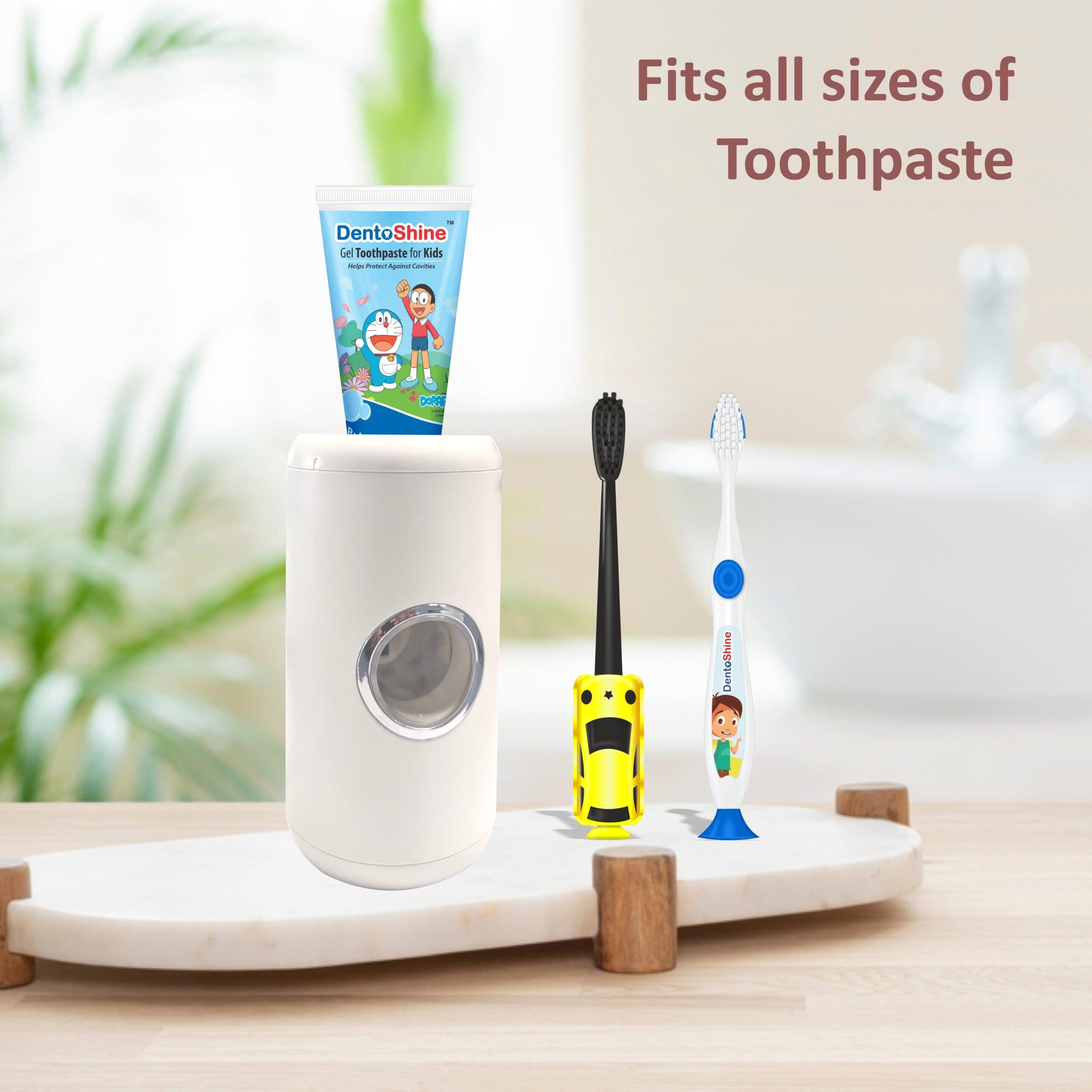 Toothpaste Dispenser, Automatic Electric Toothpaste Squeezer with Sensor Wall-Mounted for Washroom Bathroom(White) - Image 4